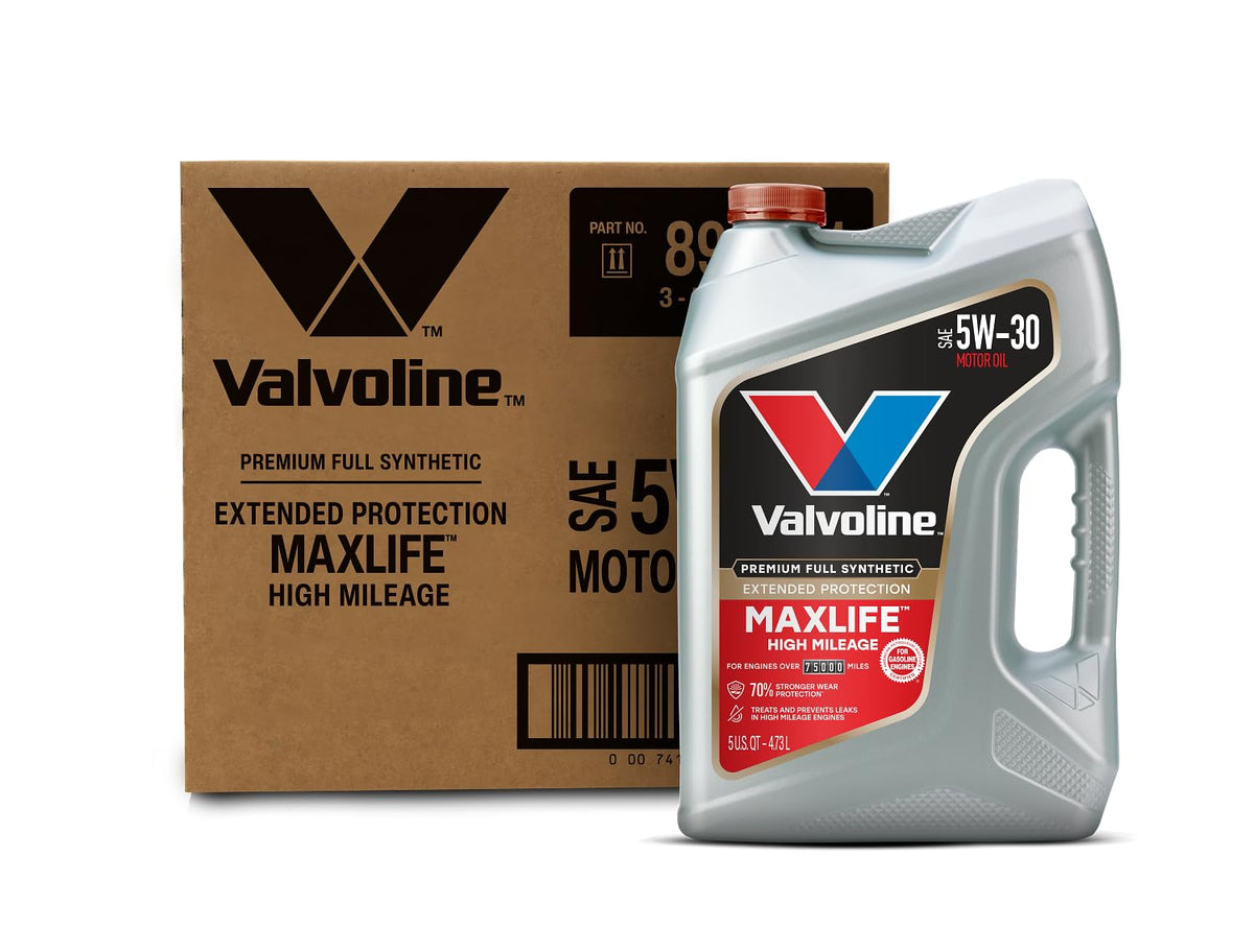 Valvoline MaxLife High Mileage 5W-30 Synthetic Blend Motor Oil 5 Quart