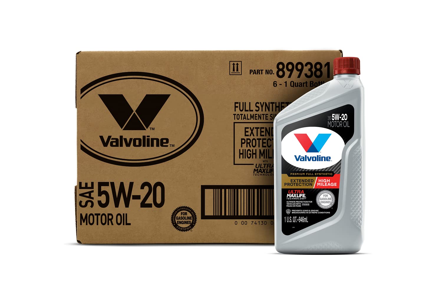 Valvoline MaxLife High Mileage 5W-30 Synthetic Blend Motor Oil 5 Quart