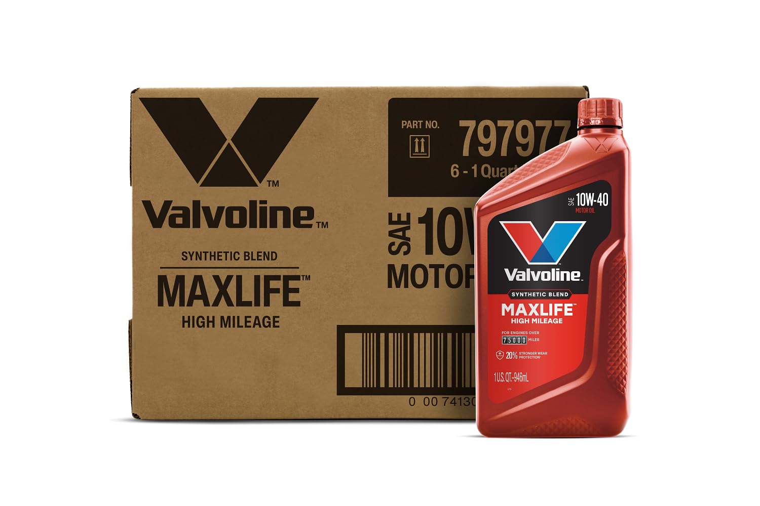 Valvoline MaxLife High Mileage 5W-30 Synthetic Blend Motor Oil 5 Quart