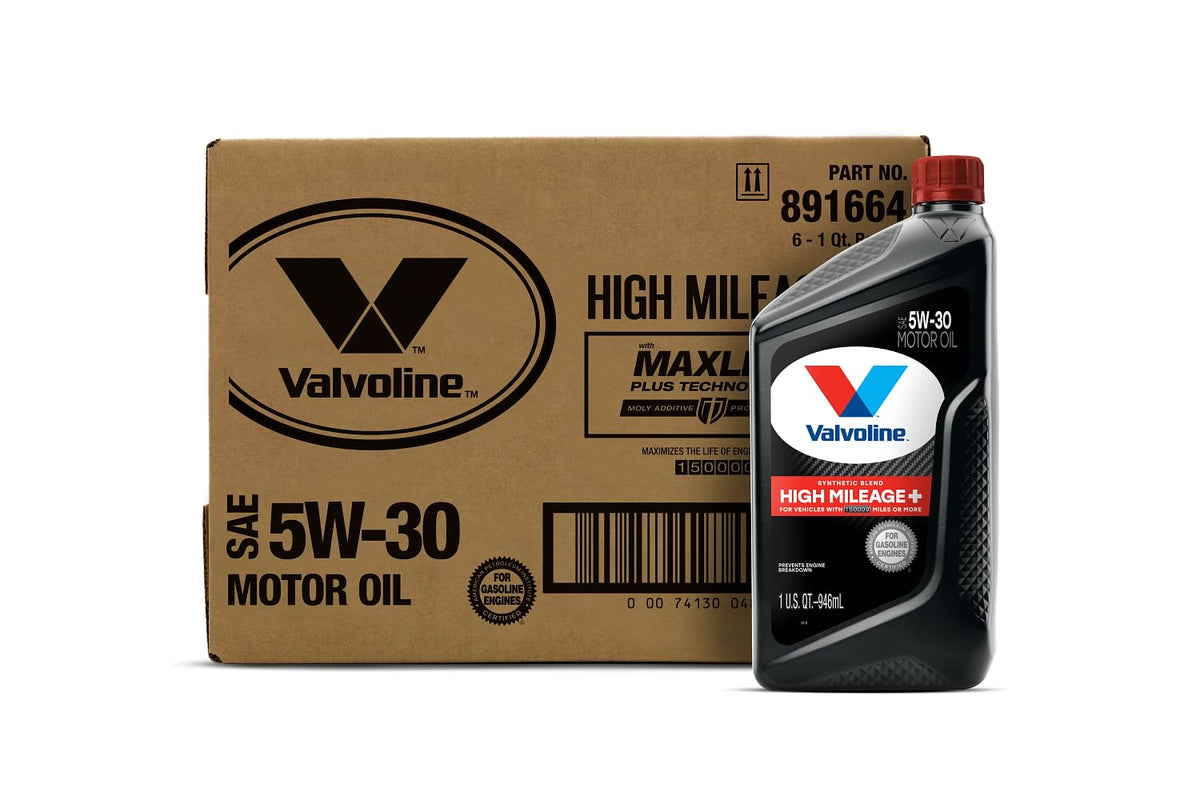 Valvoline MaxLife High Mileage 5W-30 Synthetic Blend Motor Oil 5 Quart