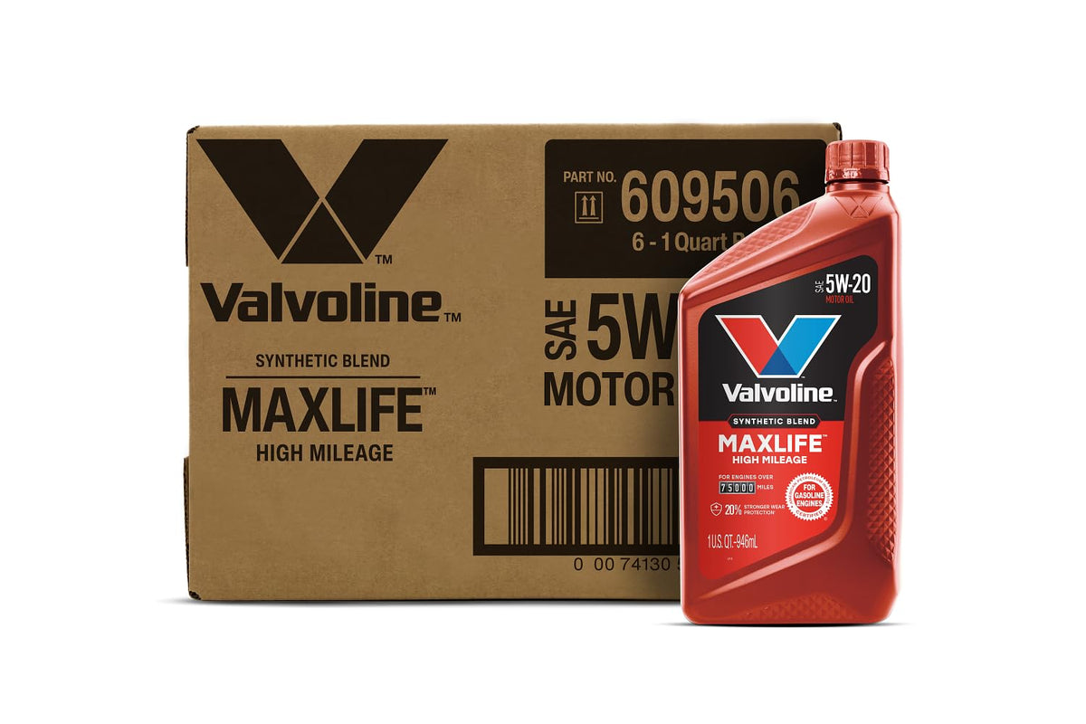 Valvoline MaxLife High Mileage 5W-30 Synthetic Blend Motor Oil 5 Quart