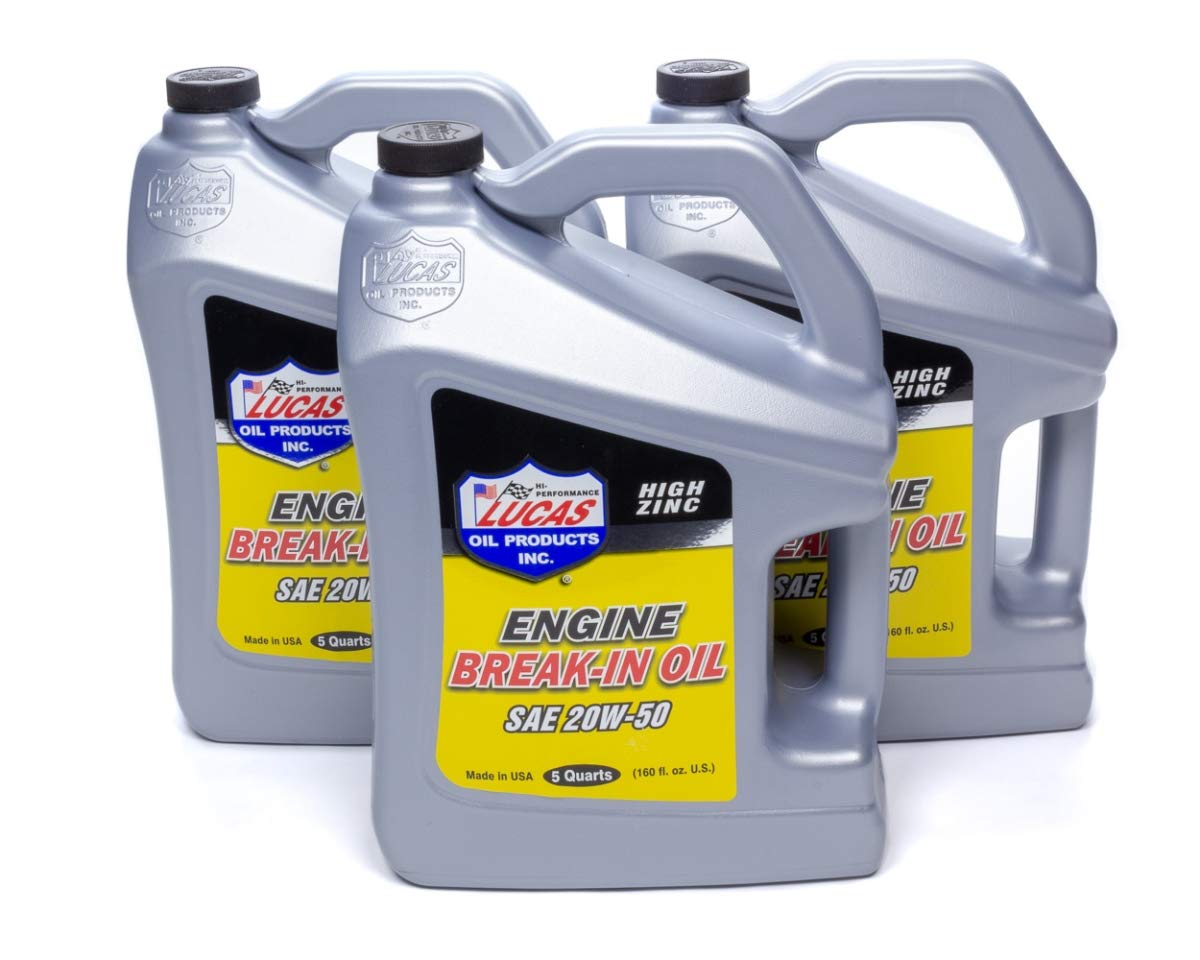 Lucas Oil 10631 SAE 30 Racing Engine Break-in Oil - 5 Quart