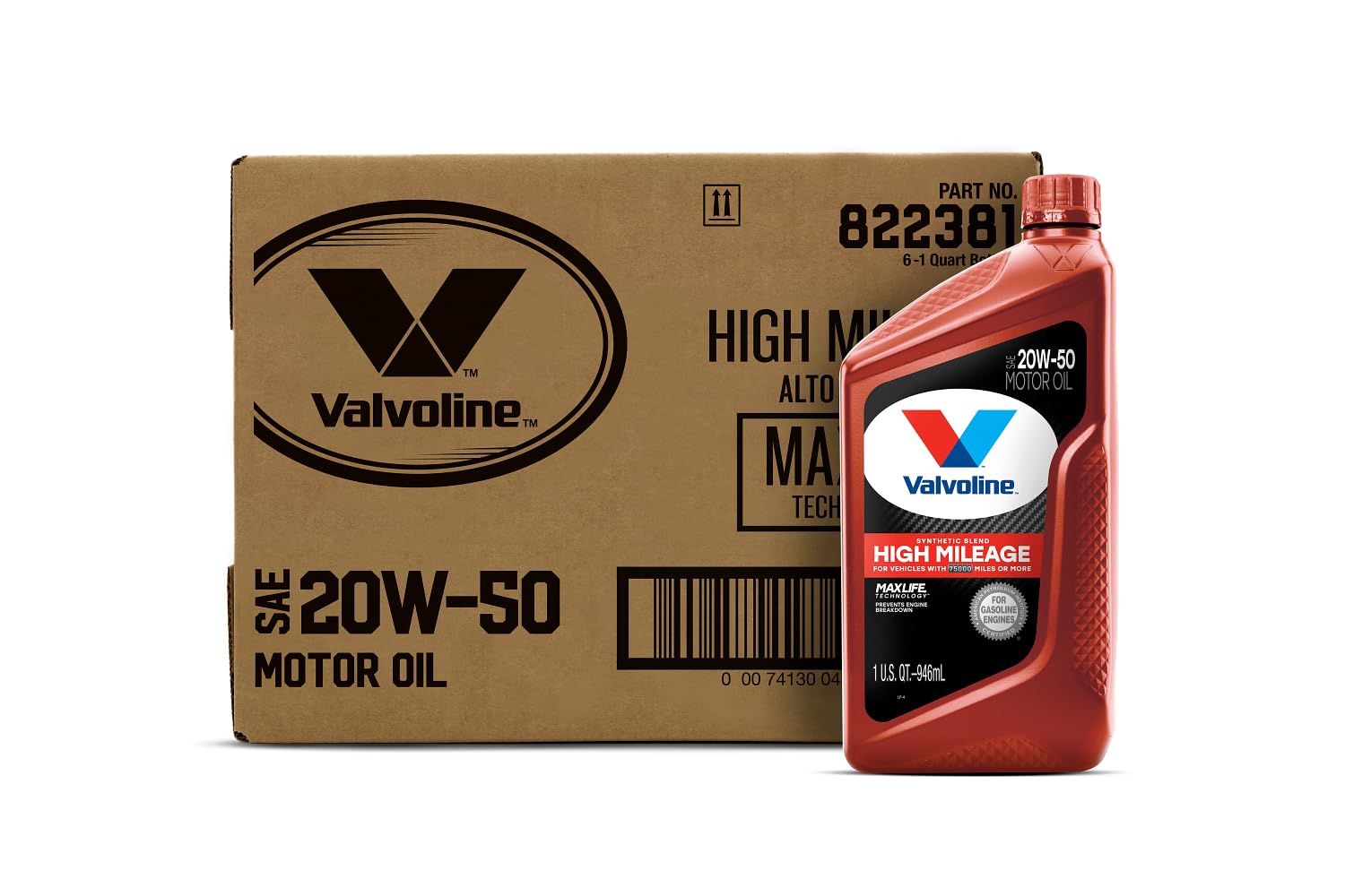 Valvoline MaxLife High Mileage 5W-30 Synthetic Blend Motor Oil 5 Quart