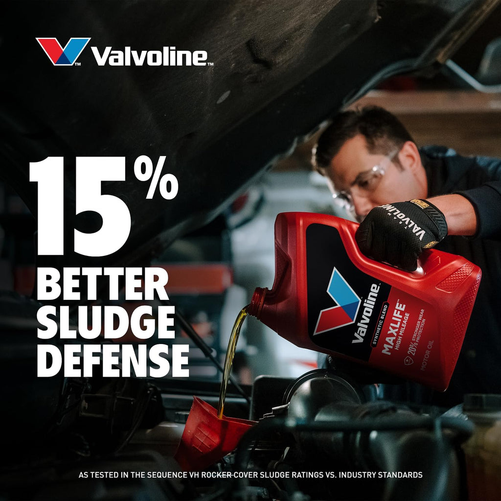 Valvoline MaxLife High Mileage 5W-30 Synthetic Blend Motor Oil 5 Quart