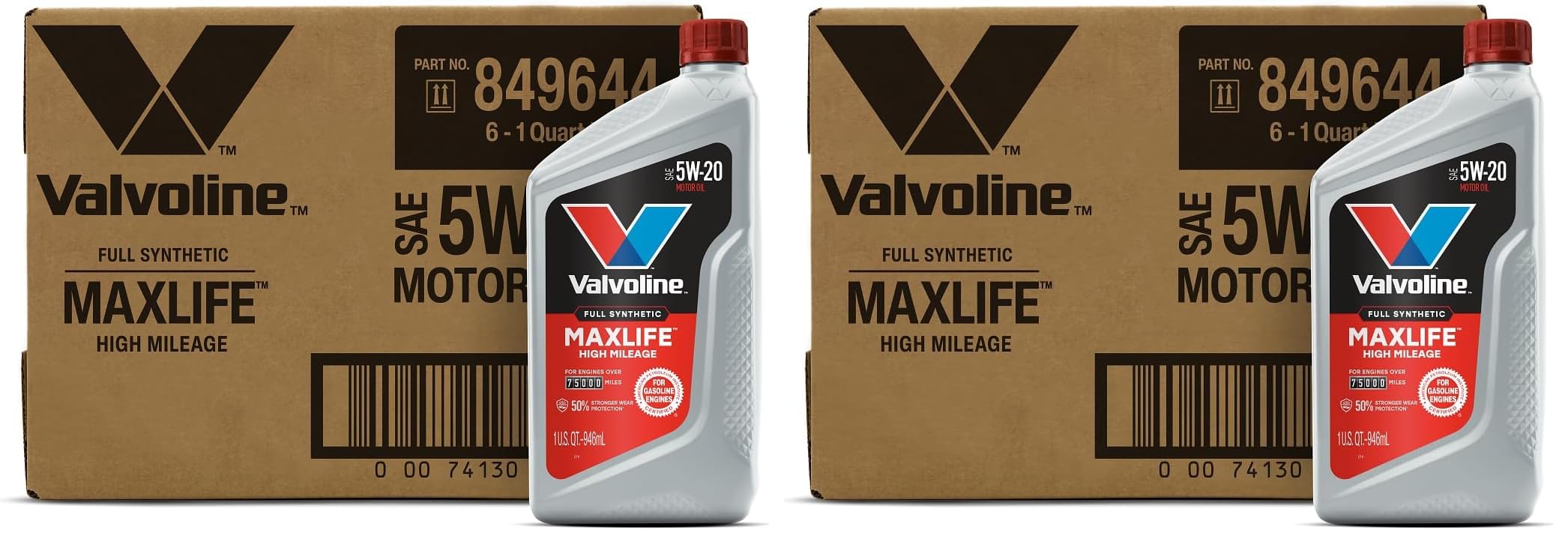 Valvoline MaxLife High Mileage 5W-30 Synthetic Blend Motor Oil 5 Quart