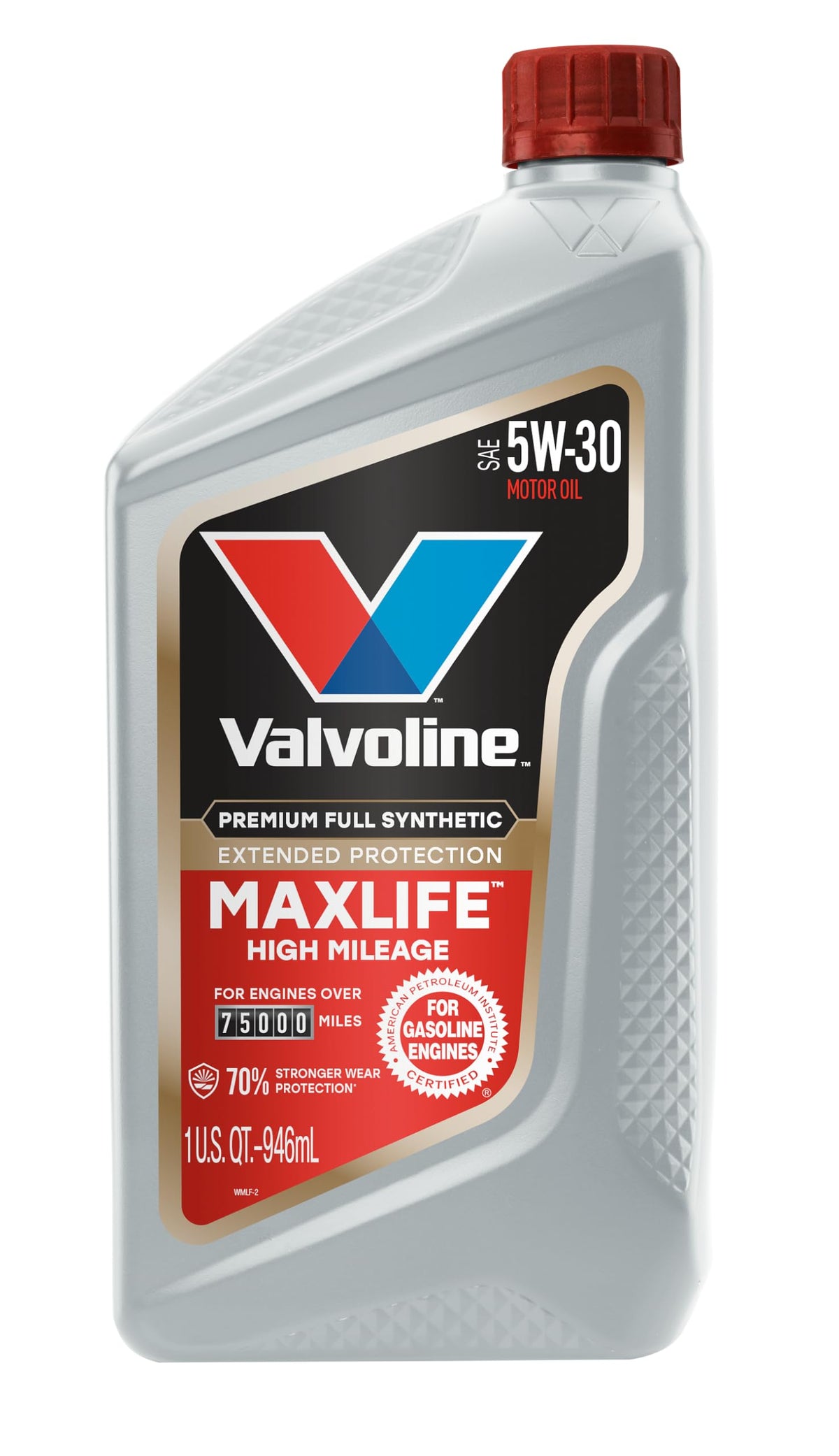 Valvoline MaxLife High Mileage 5W-30 Synthetic Blend Motor Oil 5 Quart