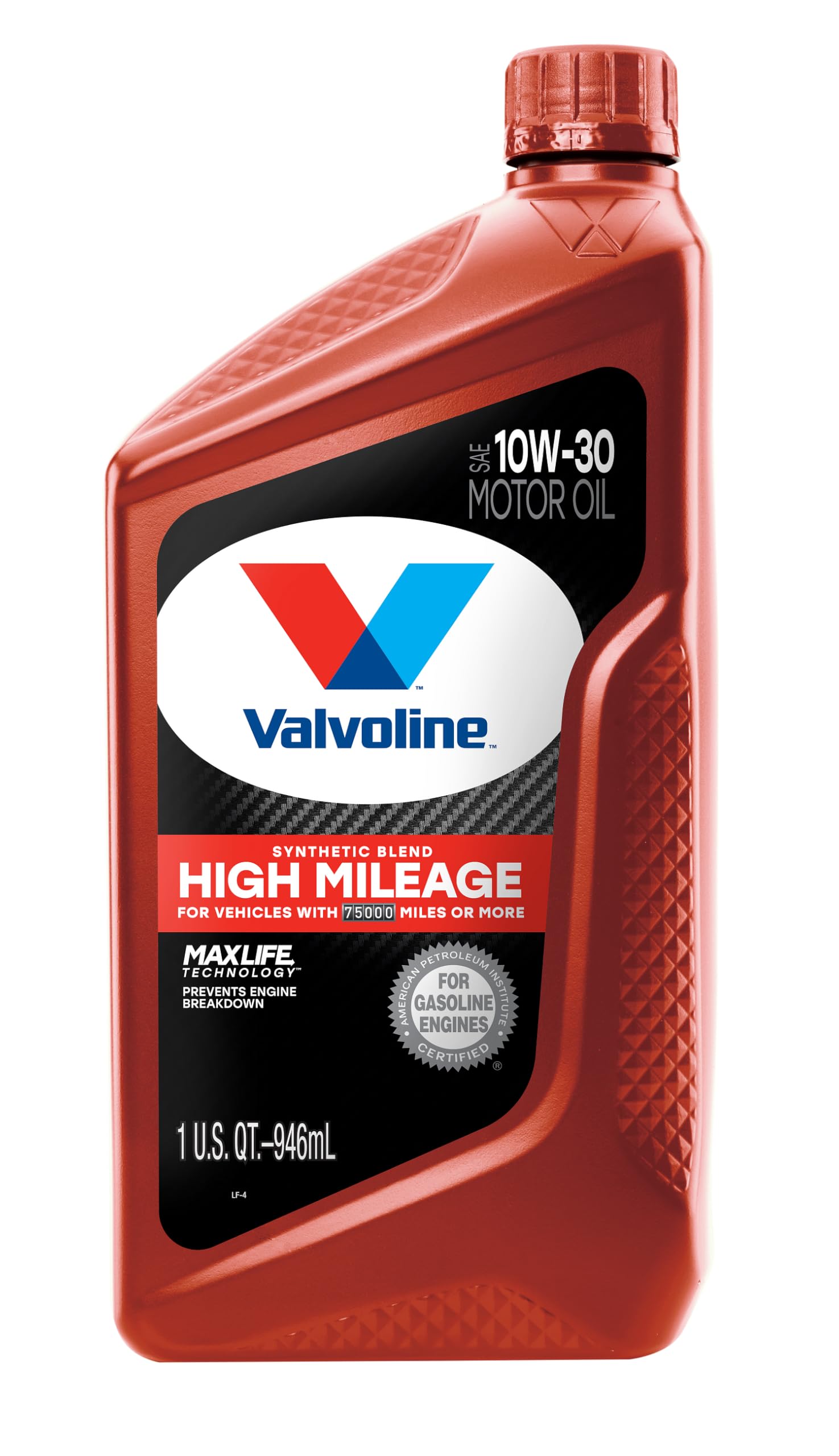 Valvoline MaxLife High Mileage 5W-30 Synthetic Blend Motor Oil 5 Quart