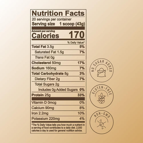 FlavCity All in One Protein Shake Powder, Salted Caramel - On the Go Meal Alternative + Collagen Peptides, Reishi & Cordyceps - Focus, Skin, Hair & Joint Support - 100% Grass Fed Whey, 20 Servings