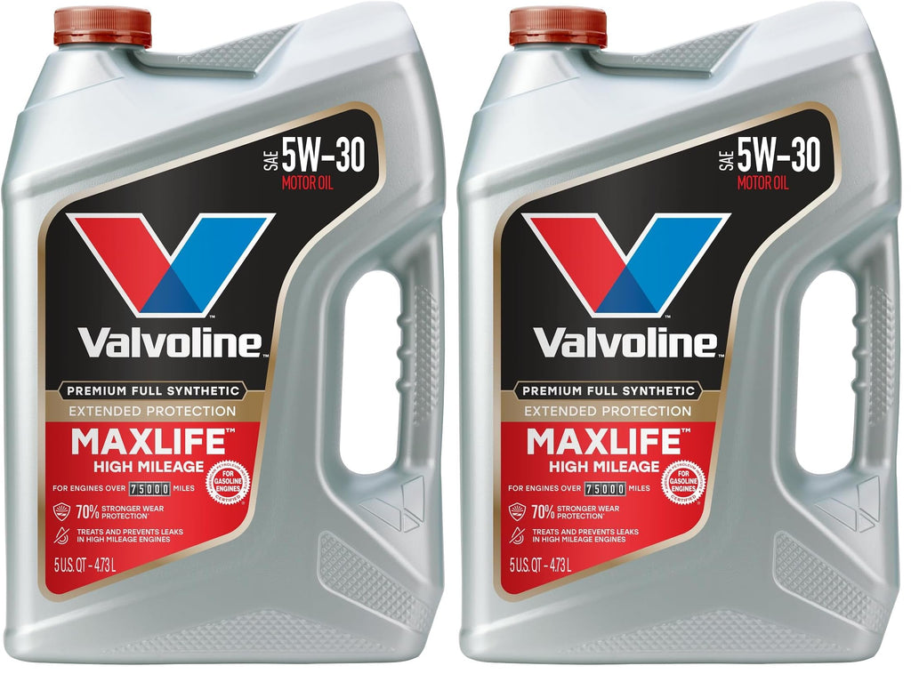 Valvoline MaxLife High Mileage 5W-30 Synthetic Blend Motor Oil 5 Quart