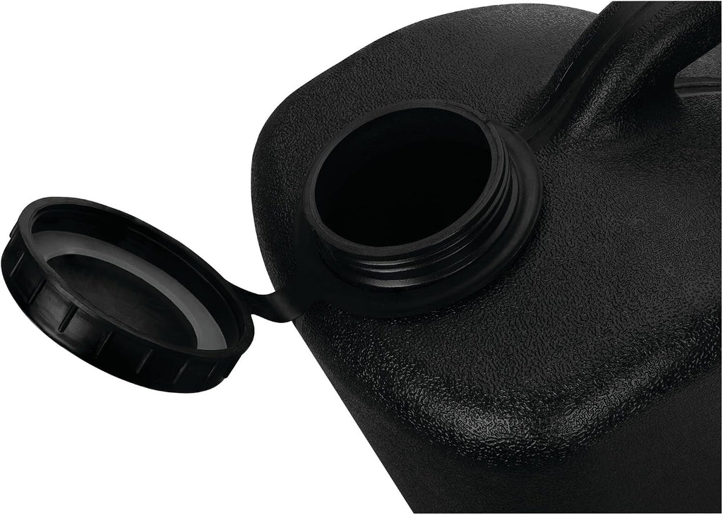 Performance Tool W4067 12-Quart Used Oil Transport Jug, Black | Automotive waste oil container for easy recycling. Chemical resistant with integrated handle and wide mouth