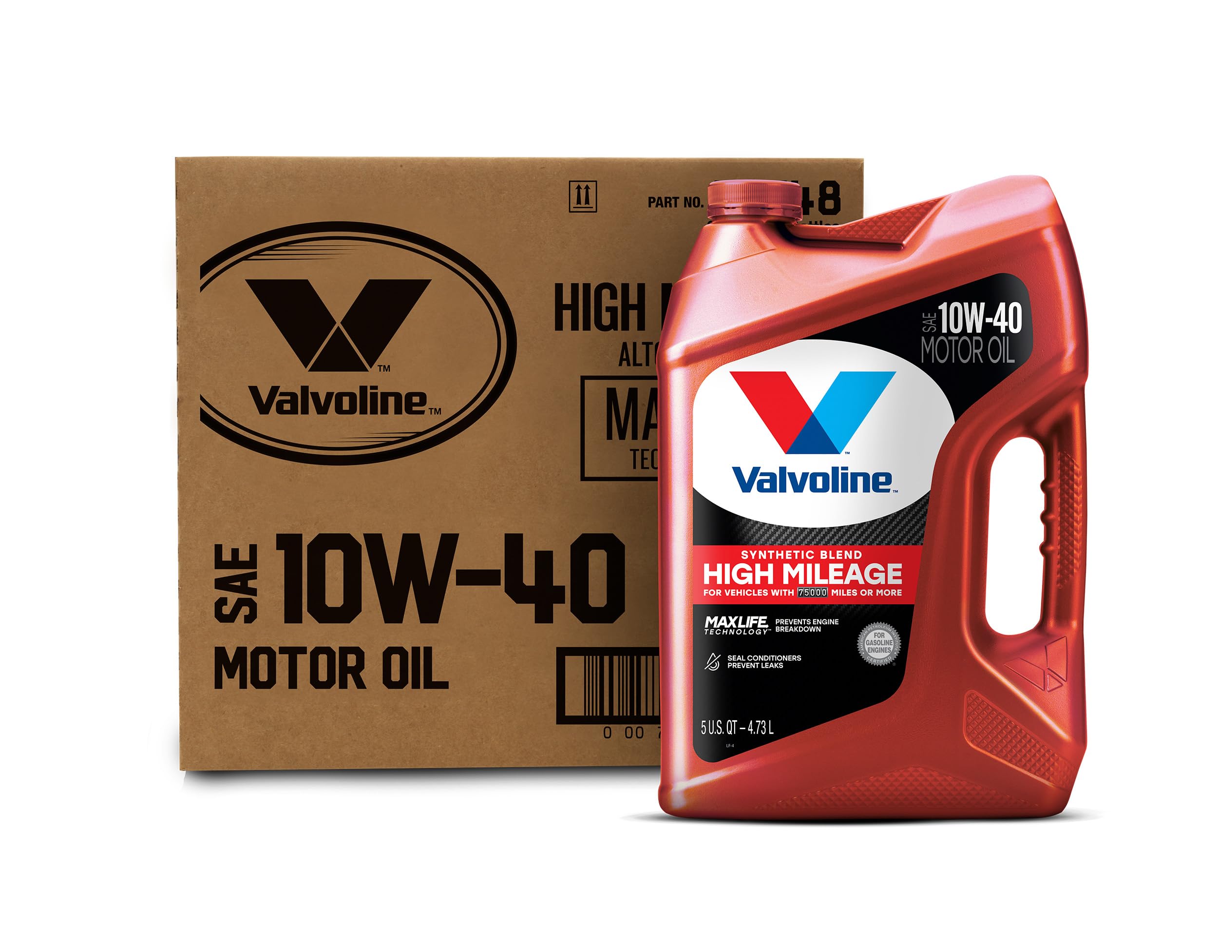 Valvoline MaxLife High Mileage 5W-30 Synthetic Blend Motor Oil 5 Quart