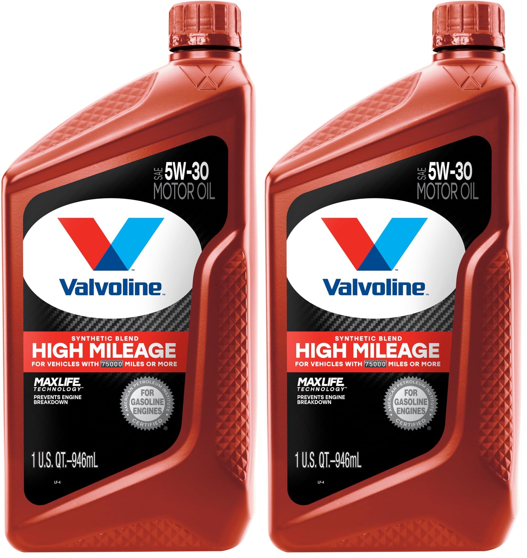 Valvoline MaxLife High Mileage 5W-30 Synthetic Blend Motor Oil 5 Quart
